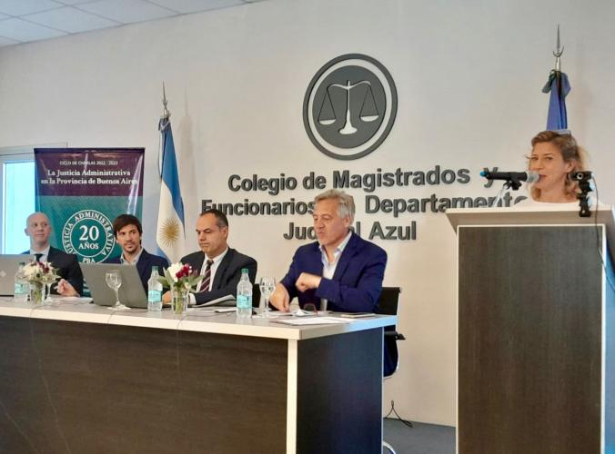 Federico Thea en el marco de una jornada realizada en Azul