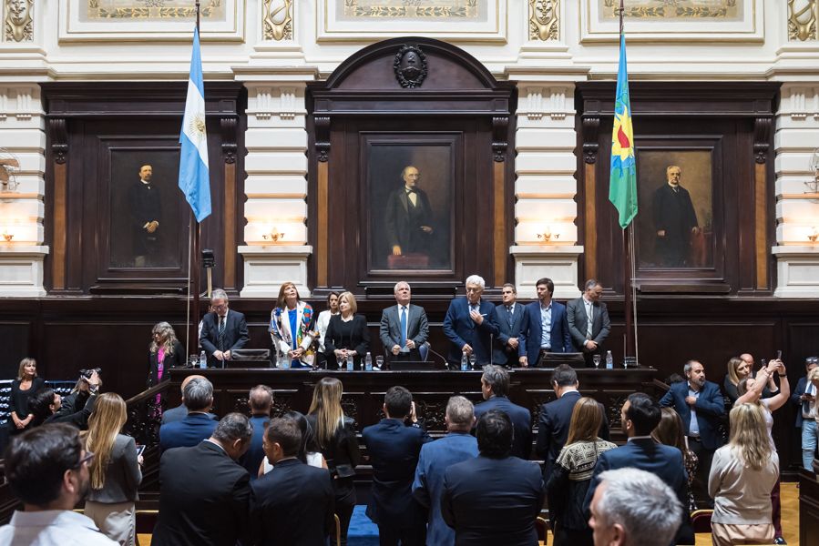 Autoridades de la Junta Electoral en la Legislatura bonaerense