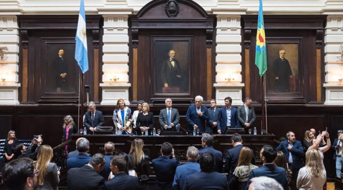 Autoridades de la Junta Electoral en la Legislatura bonaerense